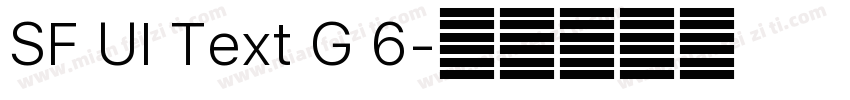 SF UI Text G 6字体转换